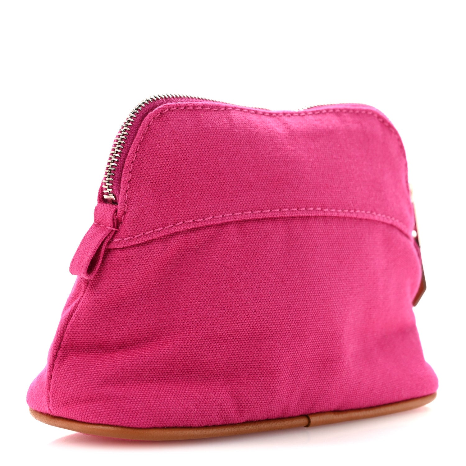 Hermes Cotton Canvas Mini Mini Bolide Travel Cosmetic Pouch Hibiscus 3 of 7