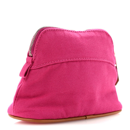 Hermes Cotton Canvas Mini Mini Bolide Travel Cosmetic Pouch Hibiscus 3 of 7