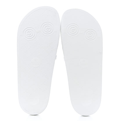 Gucci Rubber Web Mens Pool Slide Sandals 10 White Green Red 5 of 12