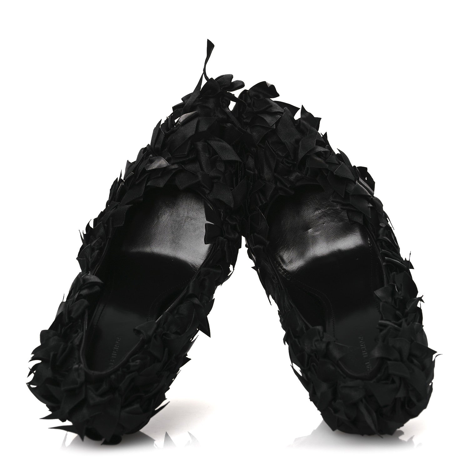 Balenciaga Satin Pointed Marie A Bows All Over 110mm Pumps 40 Black 2 of 11