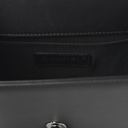 Chanel Calfskin Pearl Tweed Small Boy Flap Black 8 of 10