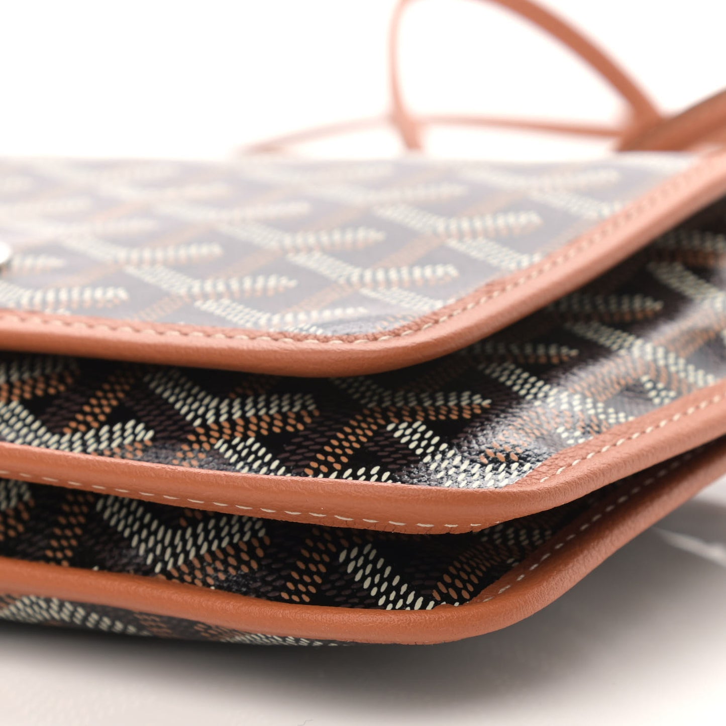 Goyardine Plumet Wallet Clutch Black Gold