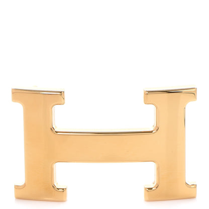 Hermes Polished 32mm H Belt Buckle Gold 1 of 5
