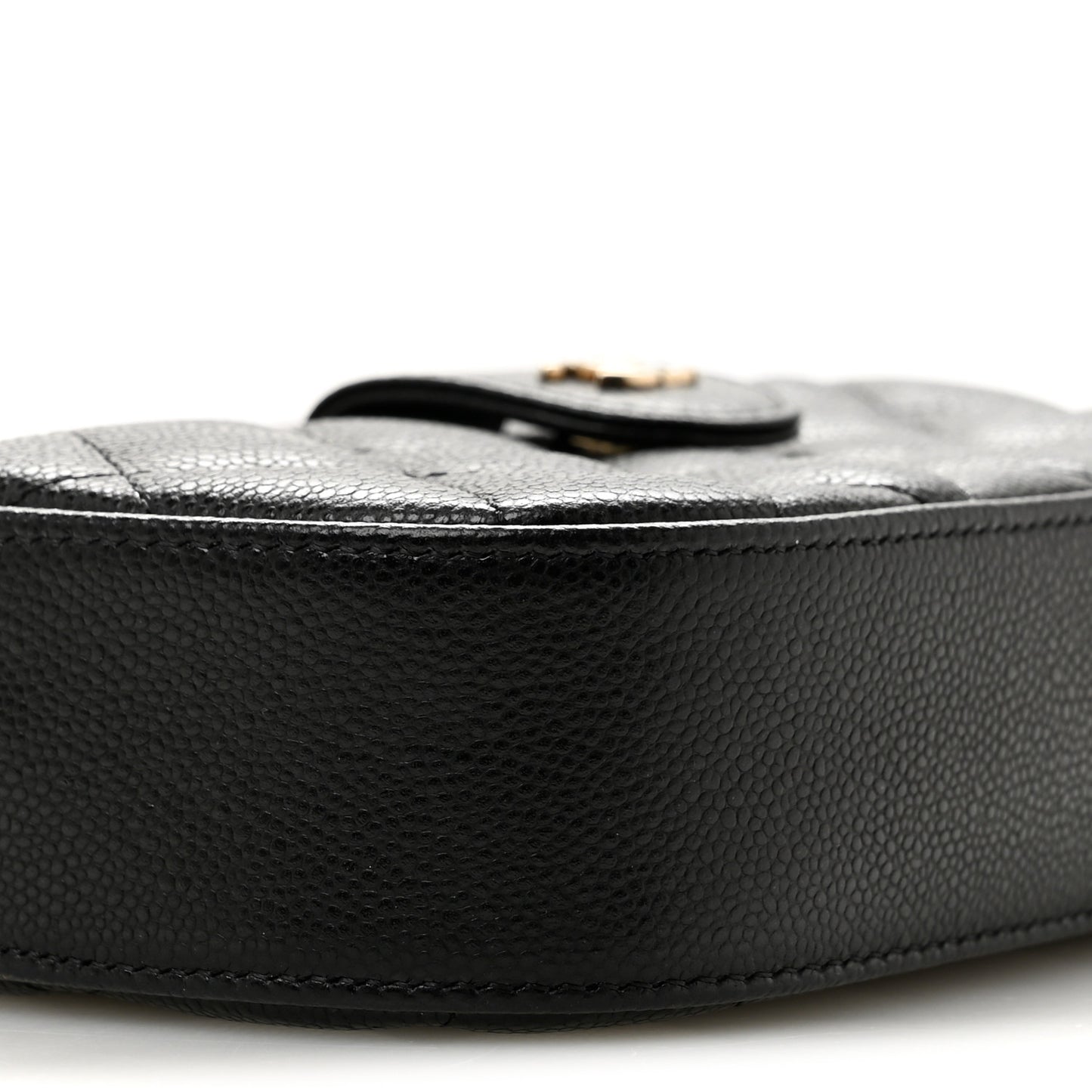Caviar Quilted Chain Camera Bag Black