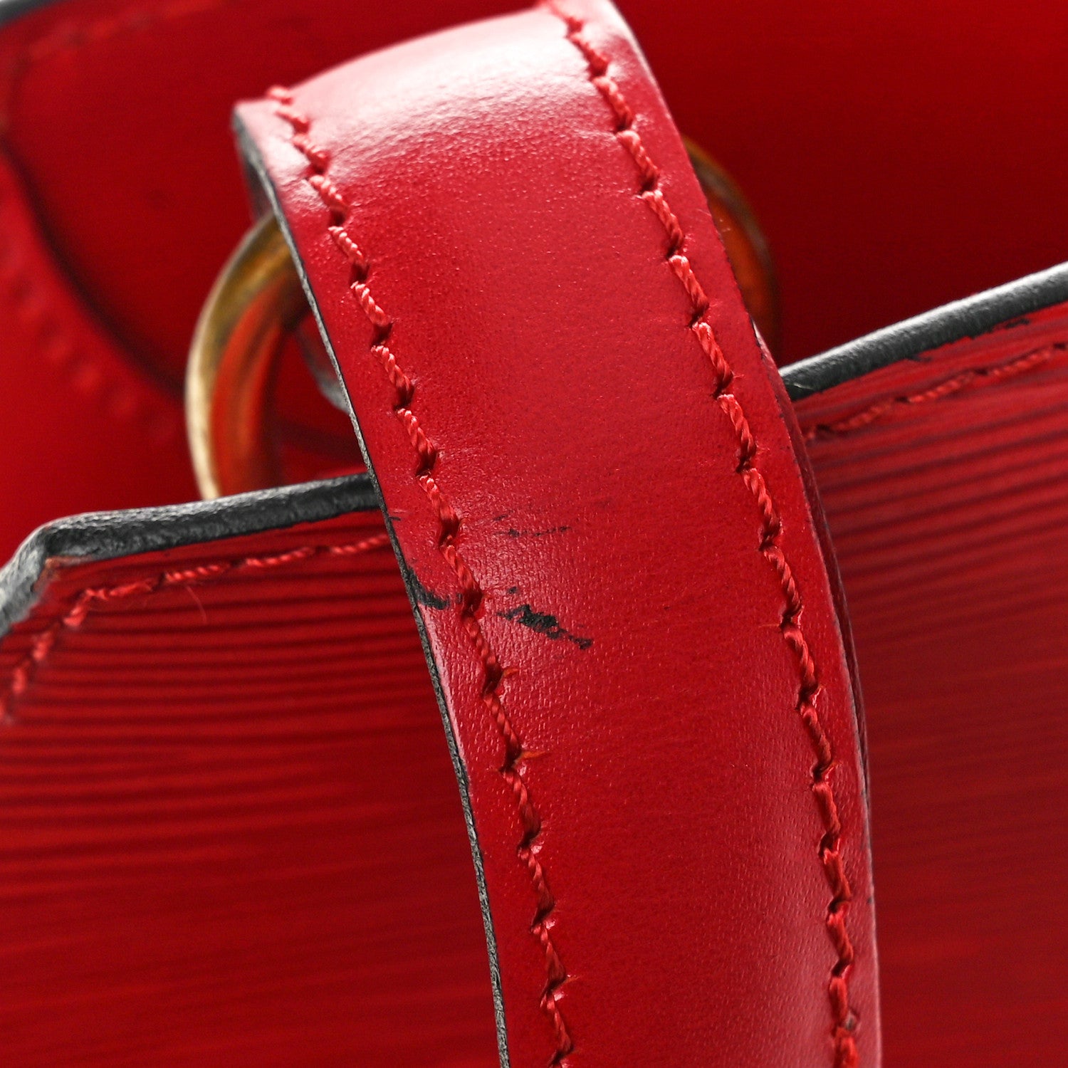 Louis Vuitton Epi Cluny Castillan Red 10 of 12
