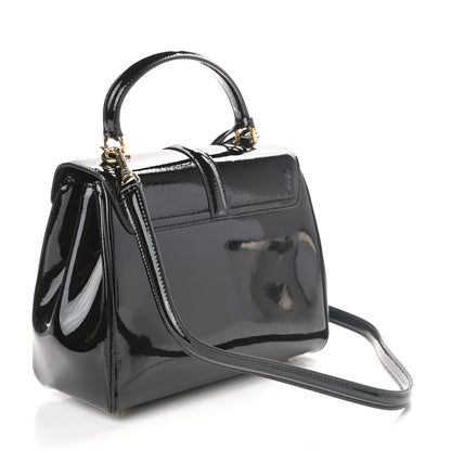 Celine Patent Calfskin Small 16 Top Handle Bag Black 3 of 13
