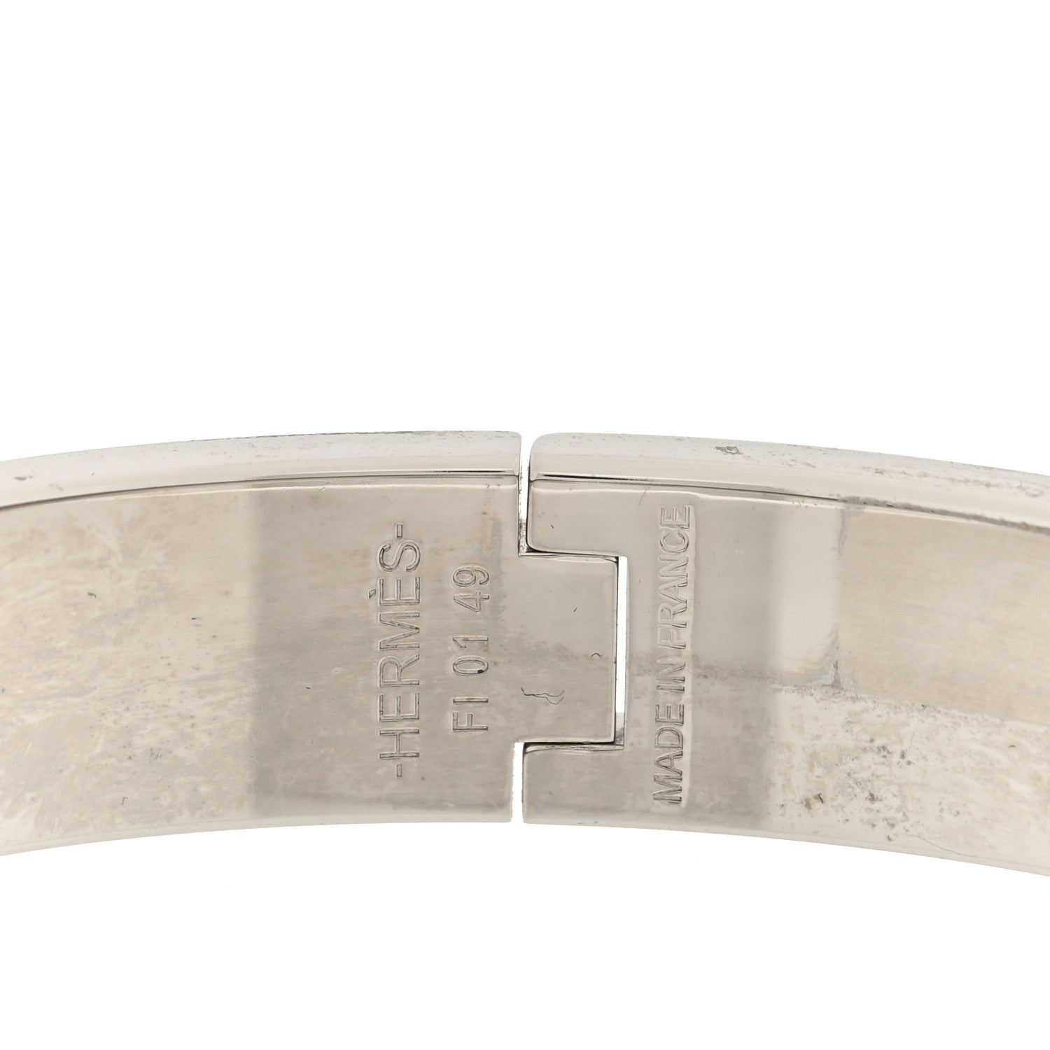 Hermes Enamel Narrow Clic Clac H Bracelet PM Orange 4 of 5