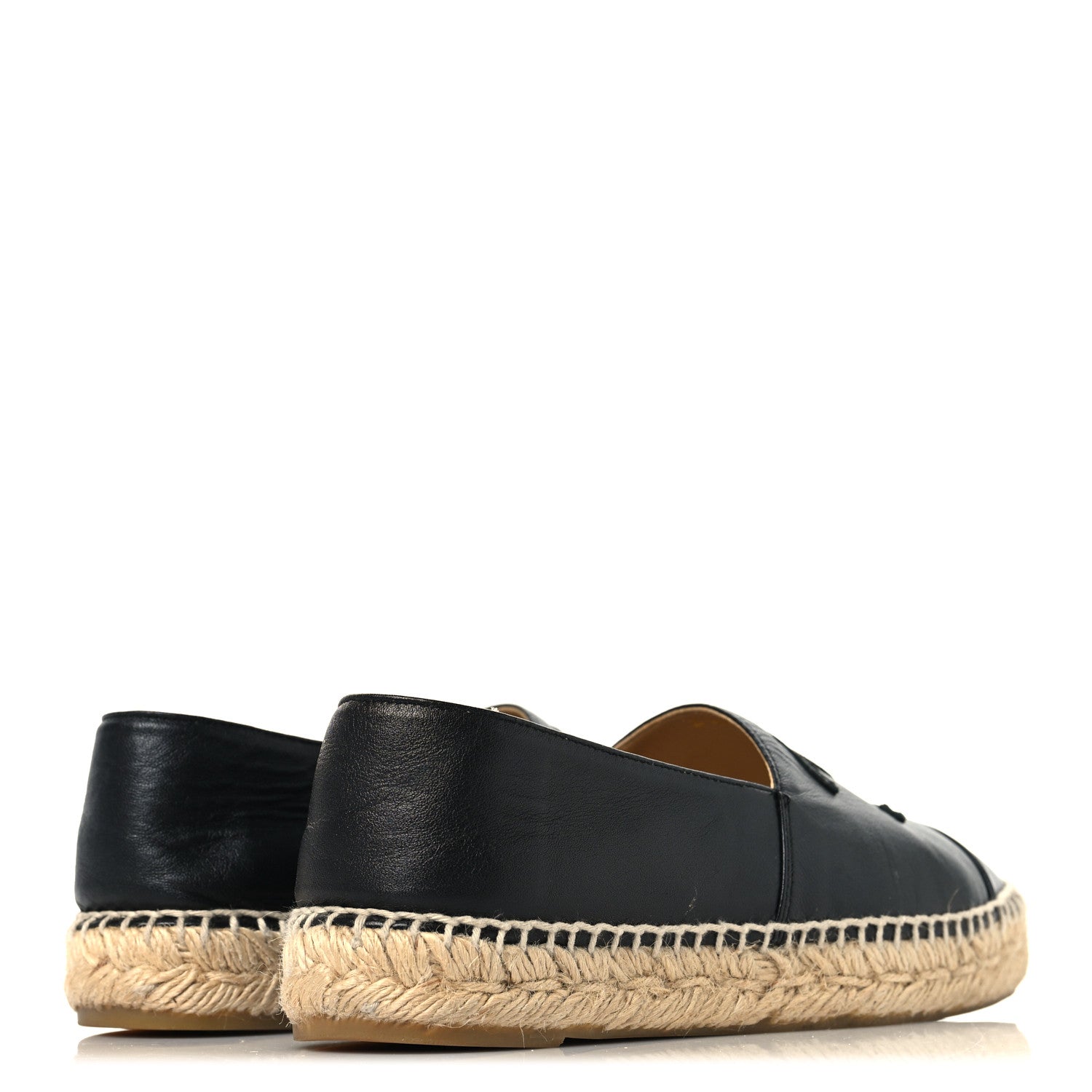 Chanel Lambskin CC Espadrilles 36 Black 5 of 11