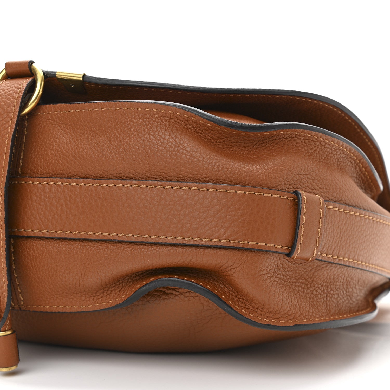 Chloe Calfskin Medium Marcie Round Crossbody Bag Tan 11 of 14