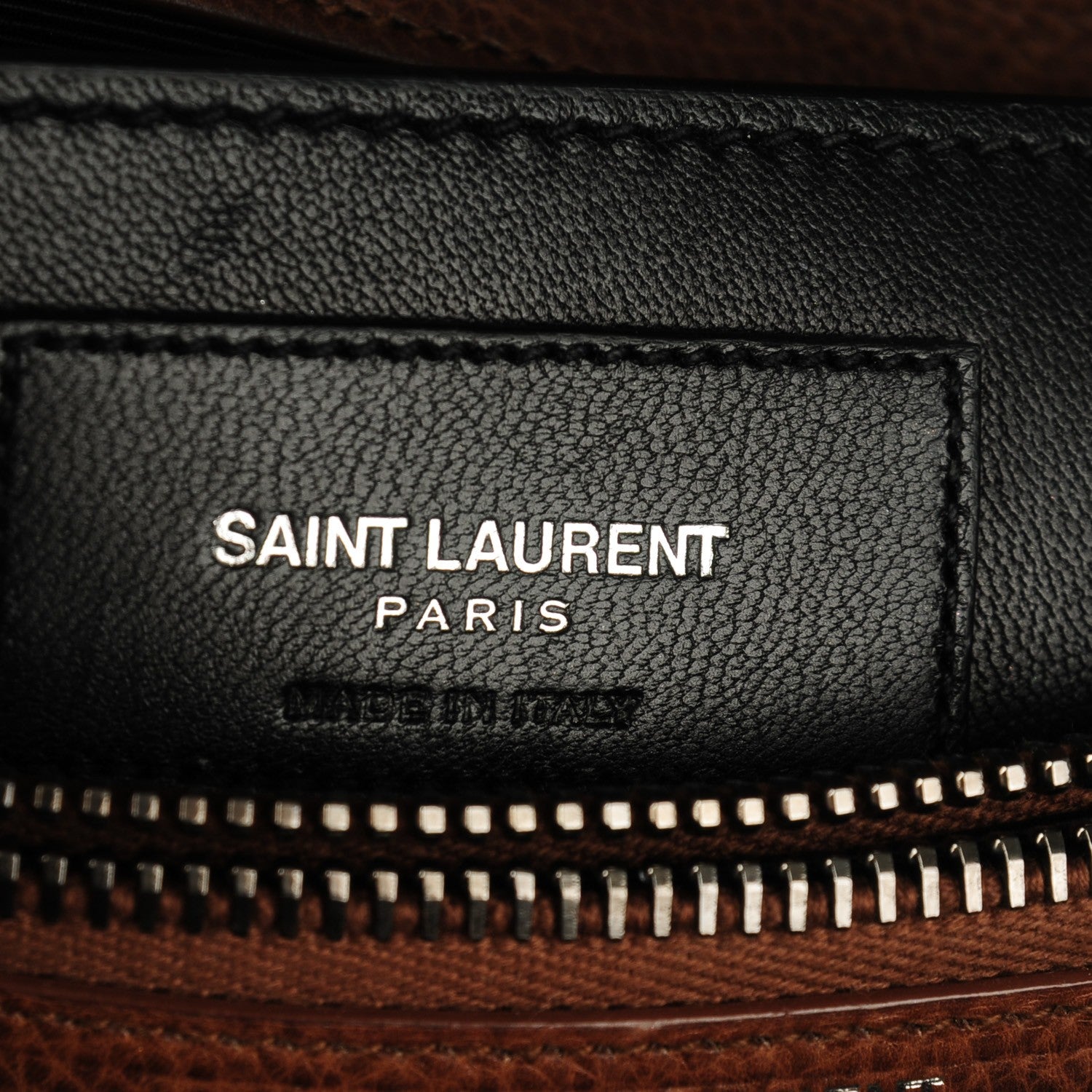 Saint Laurent Calfskin Matelasse Chevron Monogram Medium College Bag Cognac 7 of 9