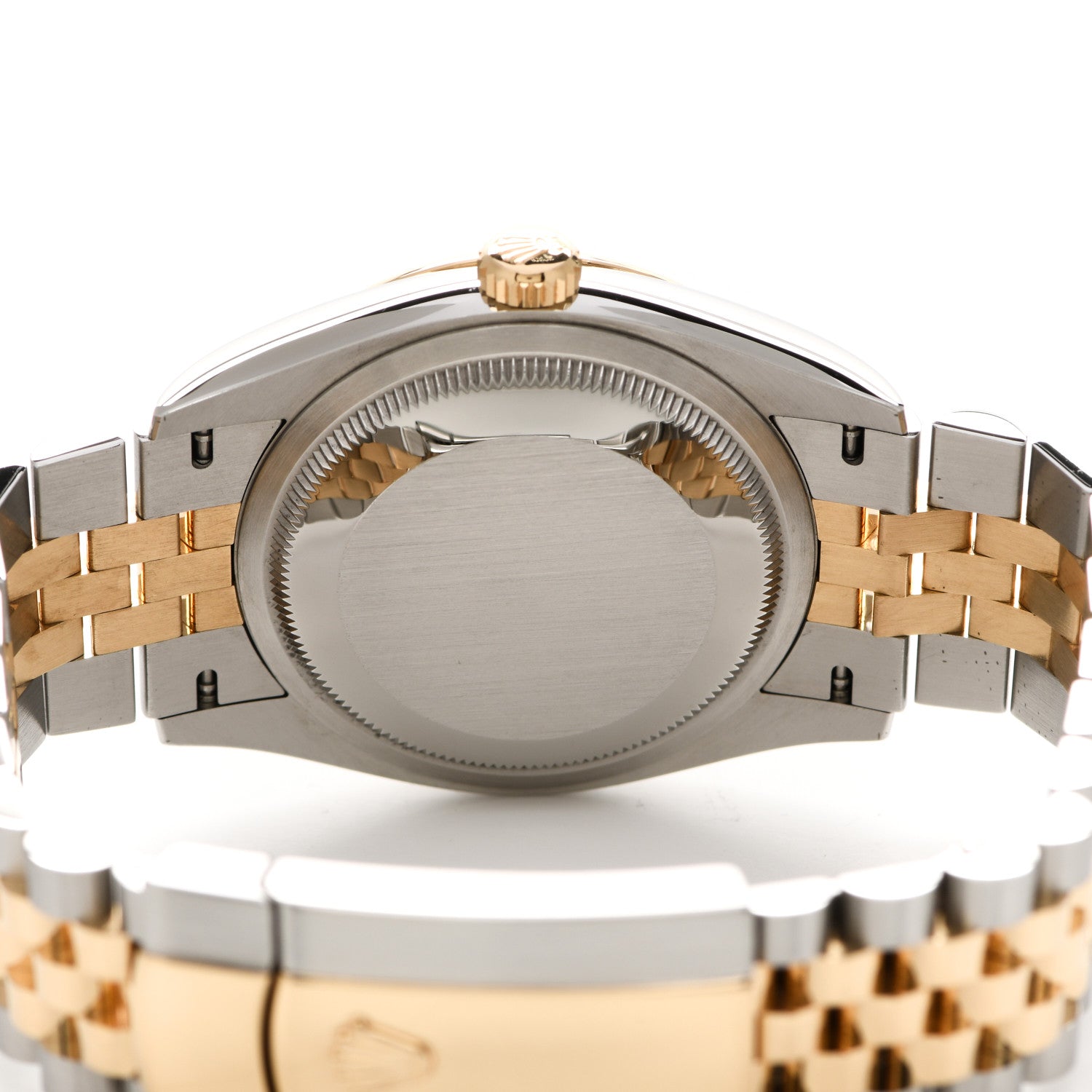 Rolex Stainless Steel 18K Yellow Gold Diamond 36mm Oyster Perpetual Datejust Watch Champagne Jubilee 126233 4 of 5