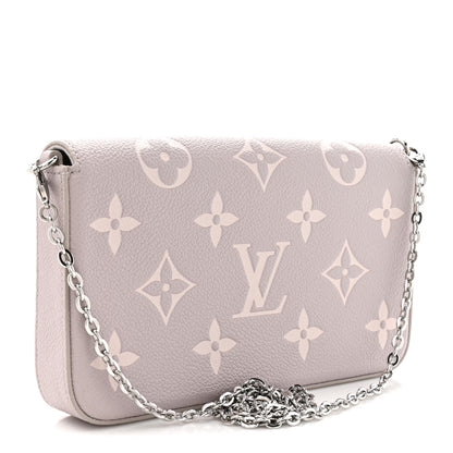 Louis Vuitton Empreinte Monogram Giant Felicie Pochette Brume Quartz 3 of 13