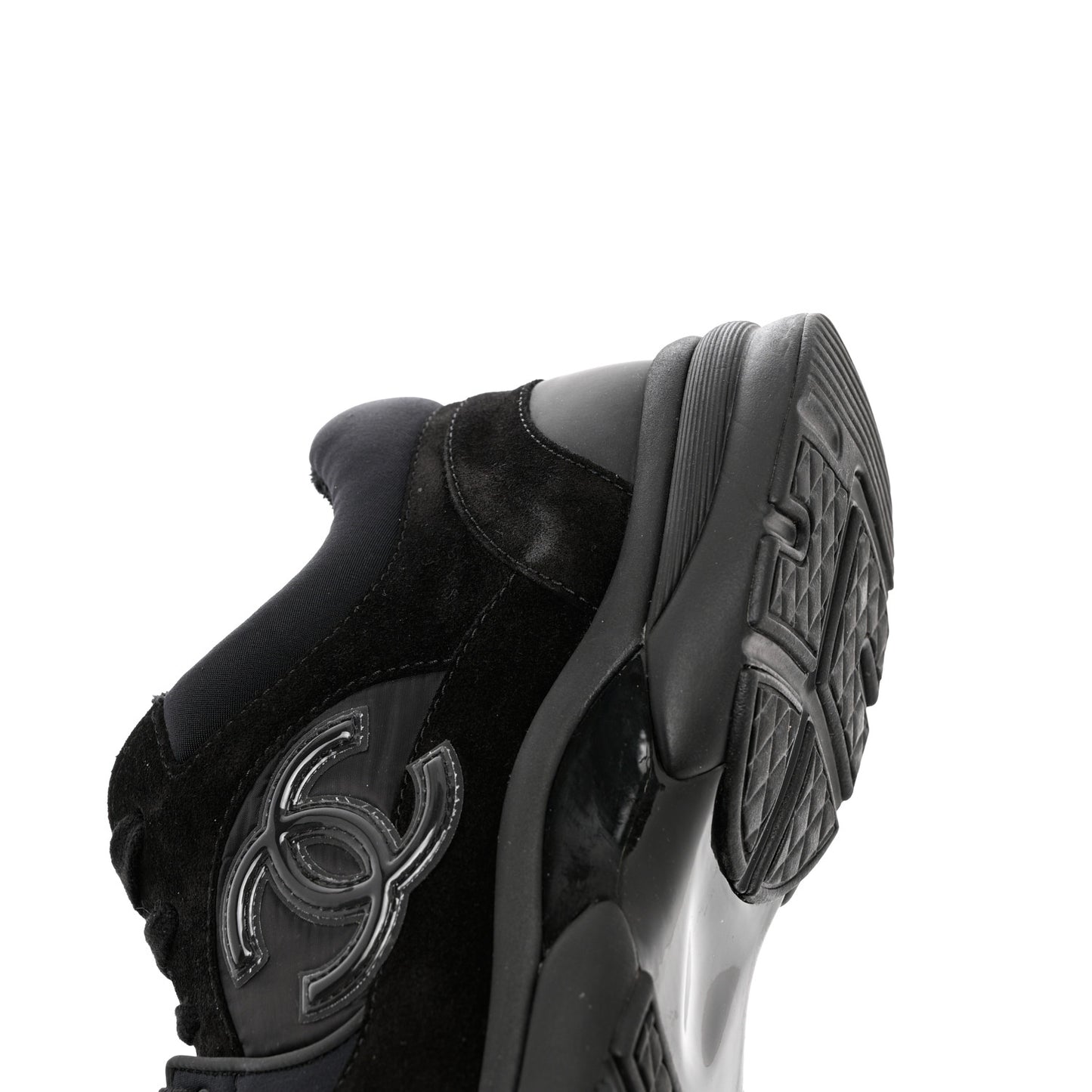 Kid Suede Calfskin Mens Sneakers 44 Black
