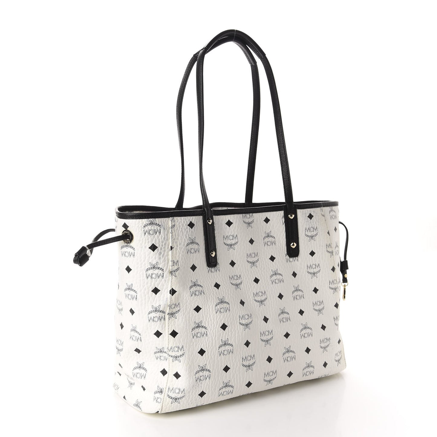Visetos Medium Project Reversible Shopper Tote White