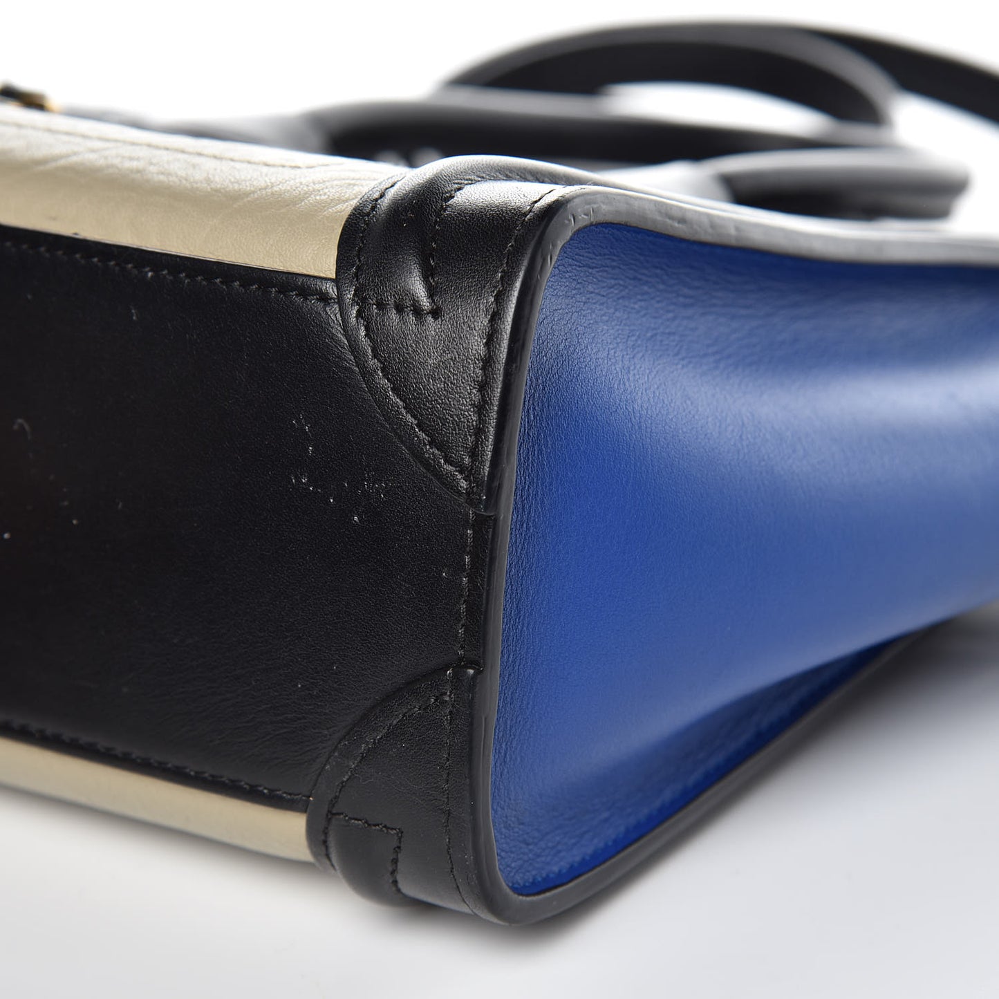 Bullhide Calfskin Nano Tri-Color Luggage Light Taupe
