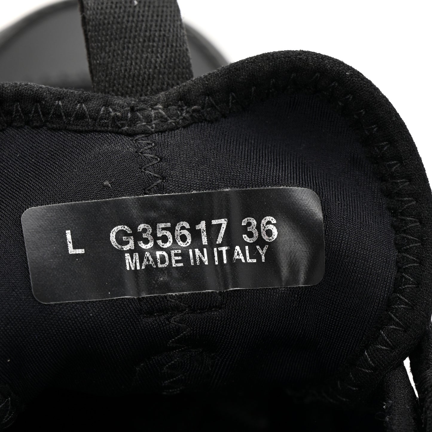 Velvet Calfskin Mixed Fibers CC Sneakers 36 Black