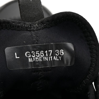 Chanel Velvet Calfskin Mixed Fibers CC Sneakers 36 Black 8 of 10