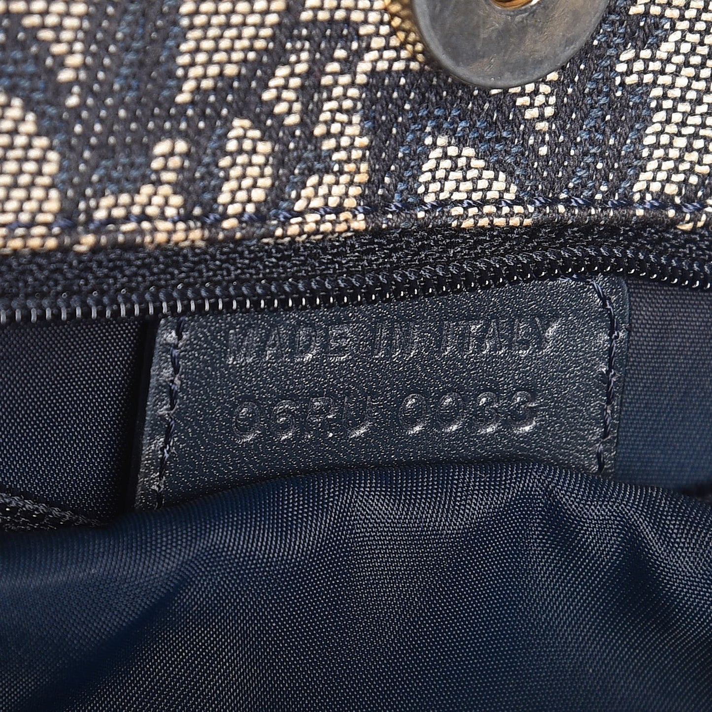 Monogram Tote Navy Blue