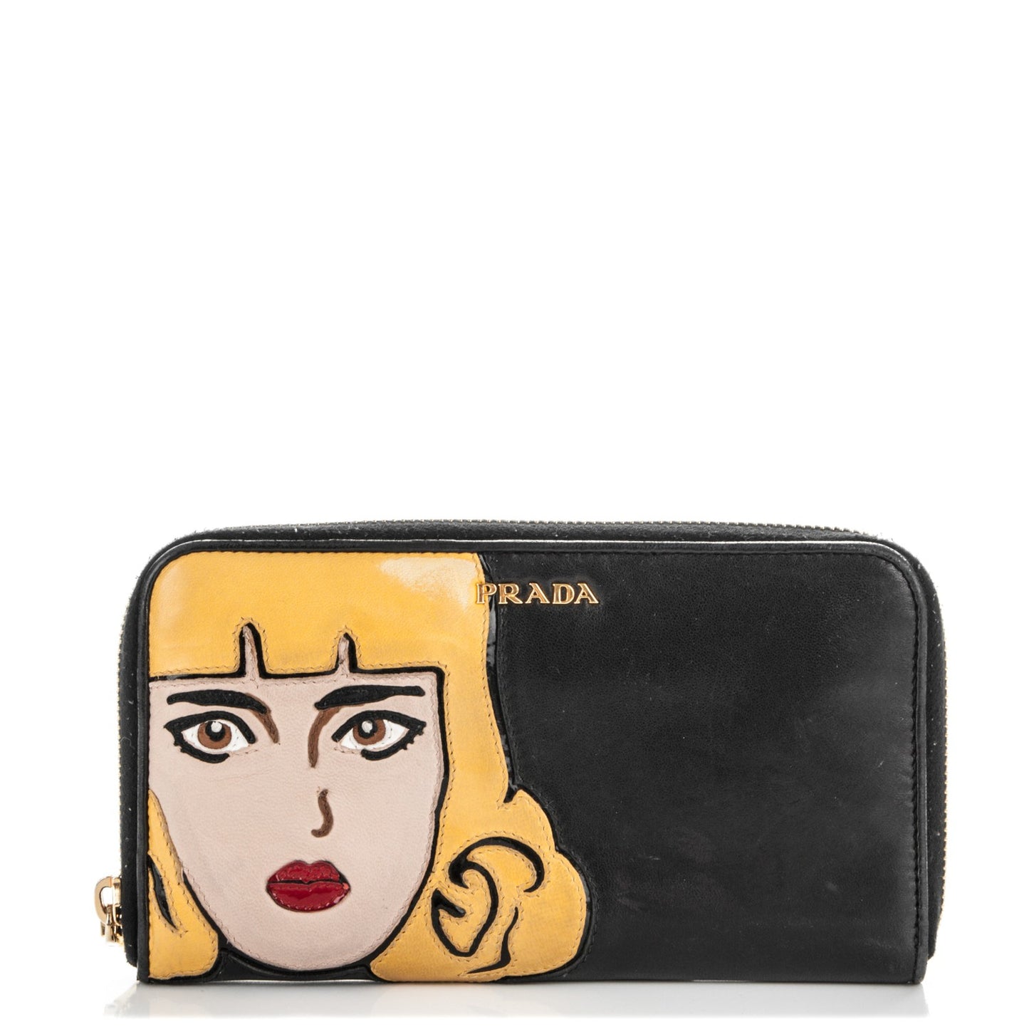 Nappa Pop Girl Zip Around Wallet Nero Black