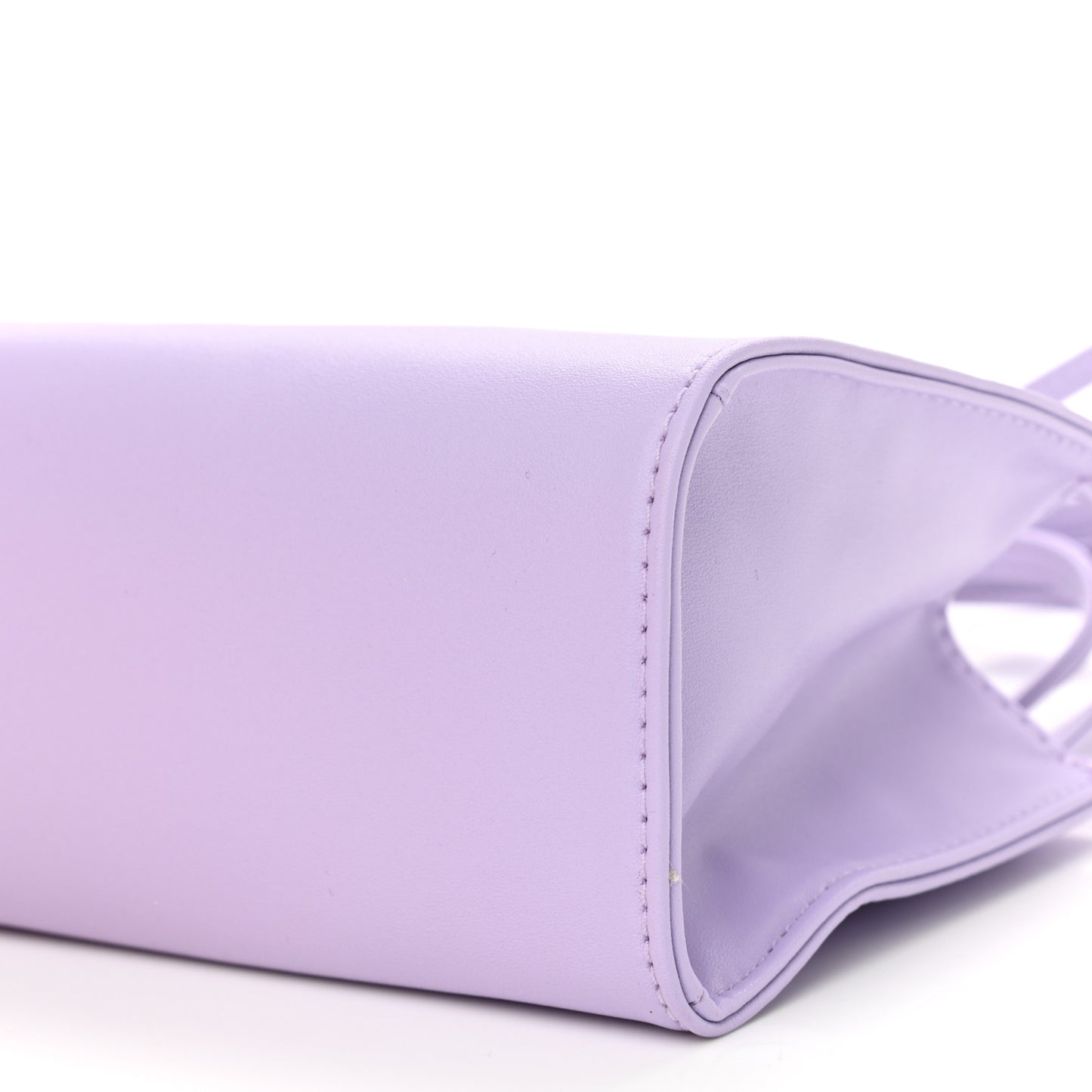 Vegan Leather Small Shopping Bag Lavender