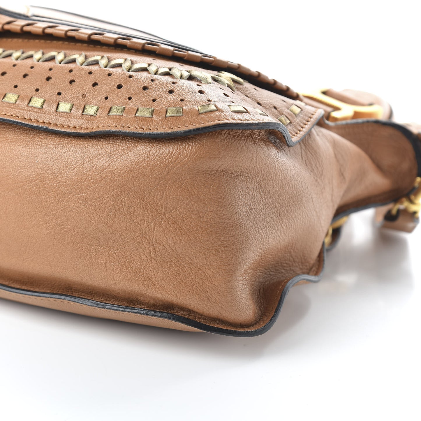 Calfskin Embroidered Medium Marcie Satchel
