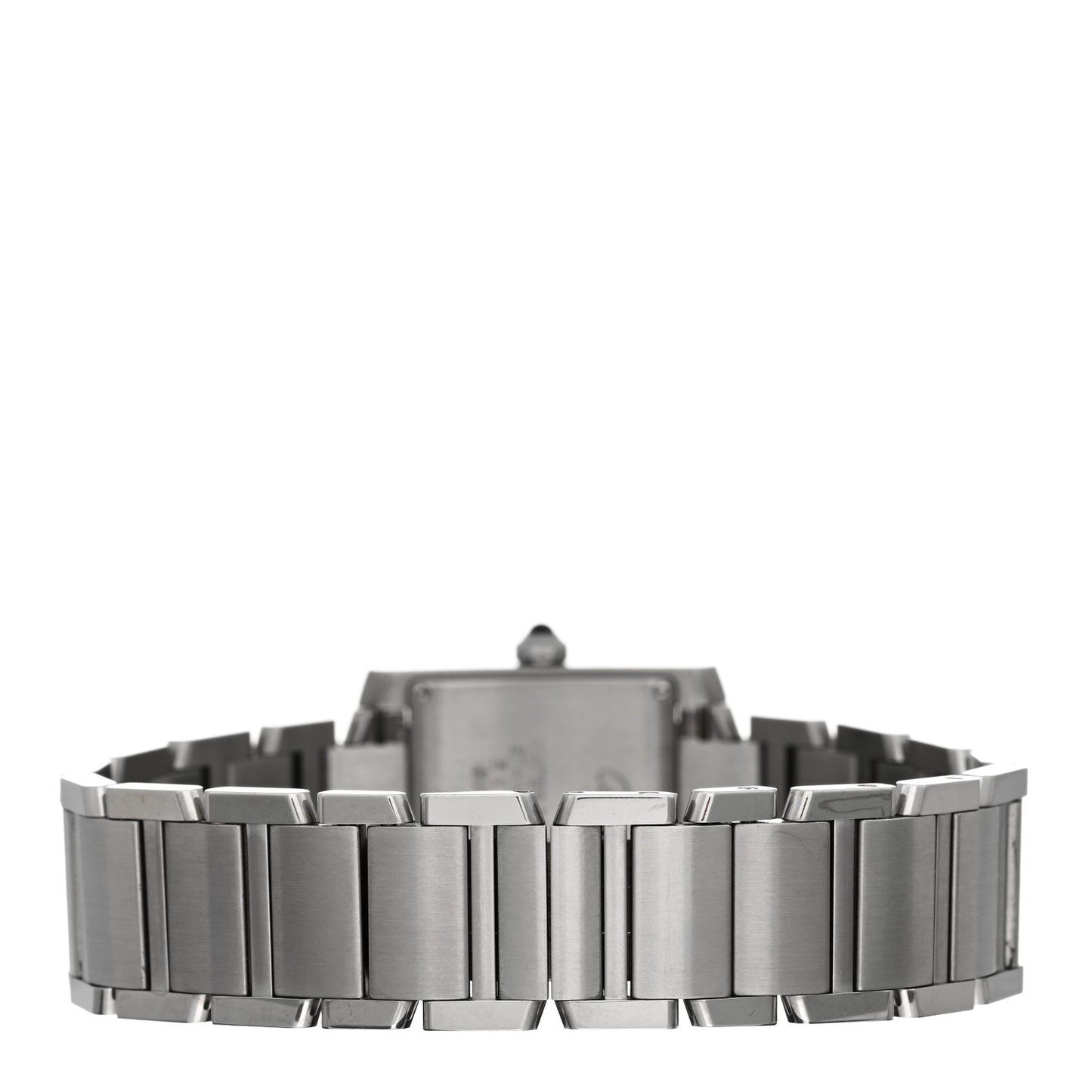 Stainless Steel Diamond 25mm Tank Francaise Quartz Watch