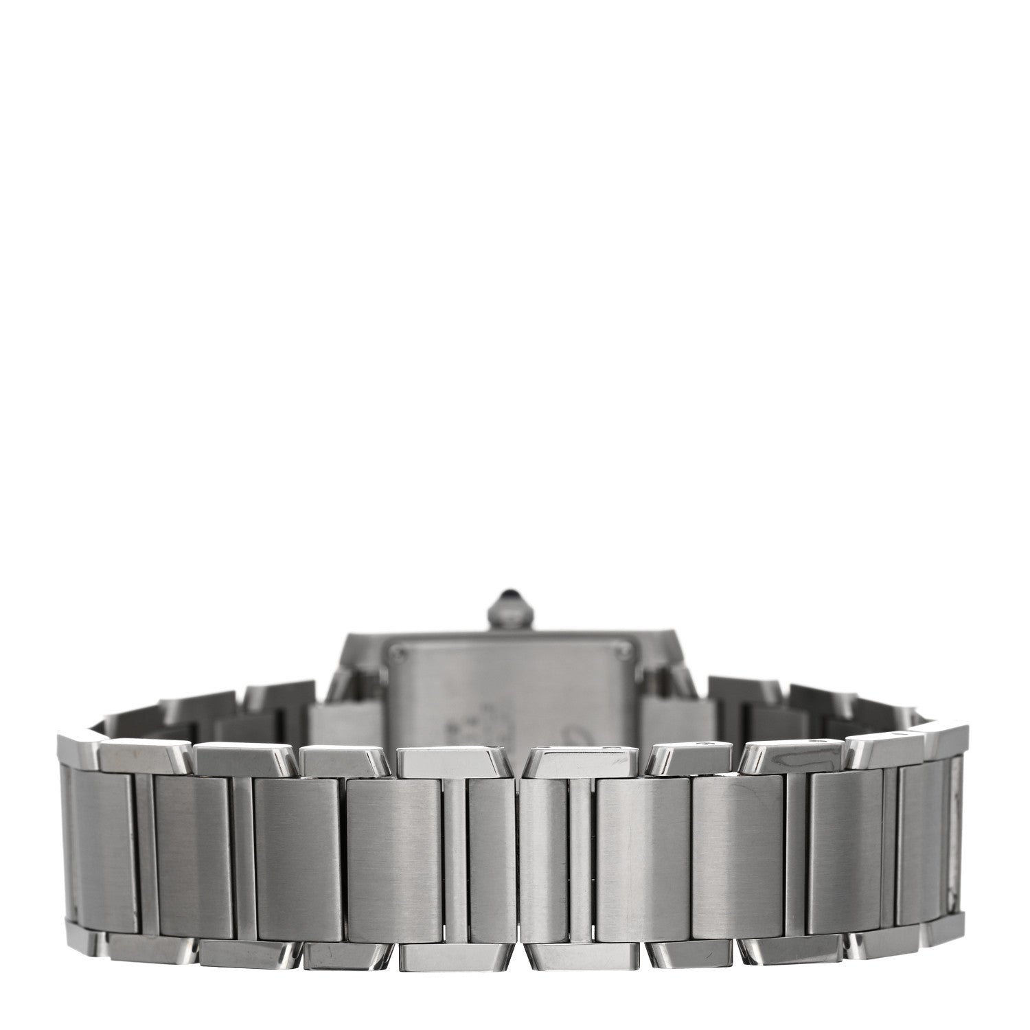Cartier Stainless Steel Diamond 25mm Tank Francaise Quartz Watch 3 of 4