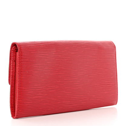 Louis Vuitton Epi Sarah Wallet Castillan Red 3 of 6