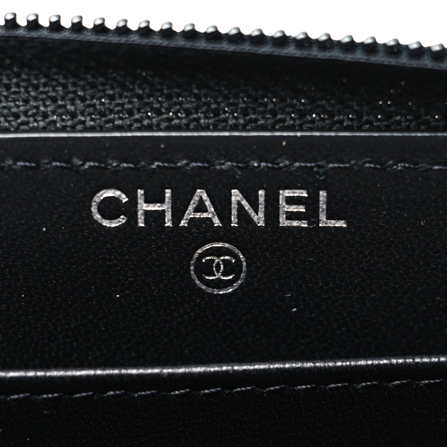 Chanel Lambskin Quilted Boy Zip Around Wallet Black 6 of 11