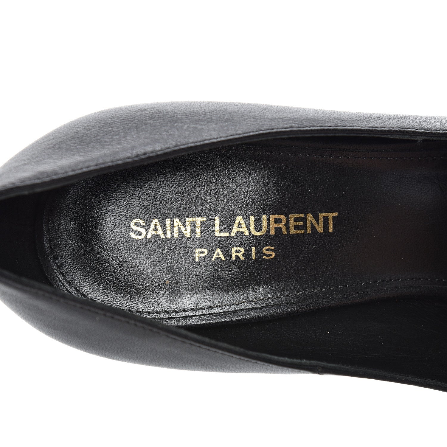 Saint Laurent Calfskin Opyum 110 Pumps 37.5 Black 6 of 10