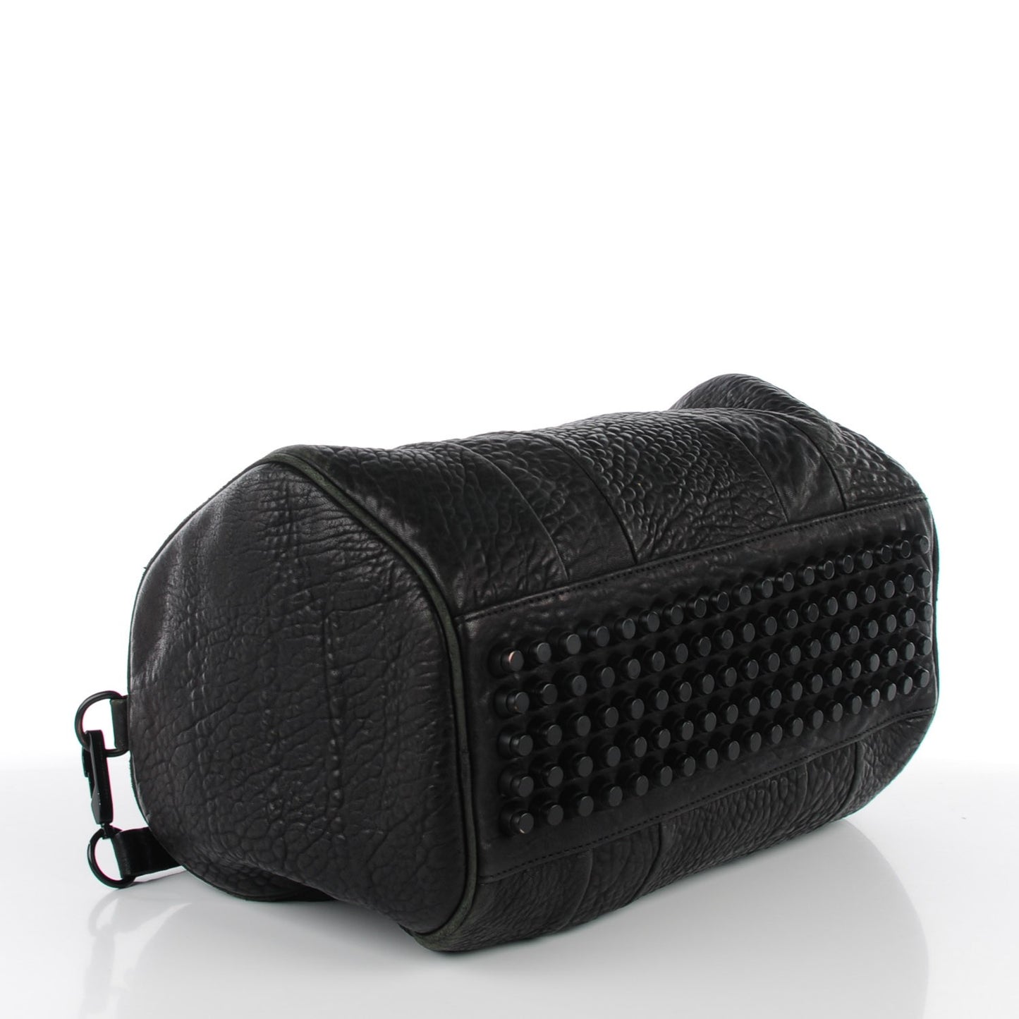 Pebbled Lambskin Rocco Black Matte Black Hardware