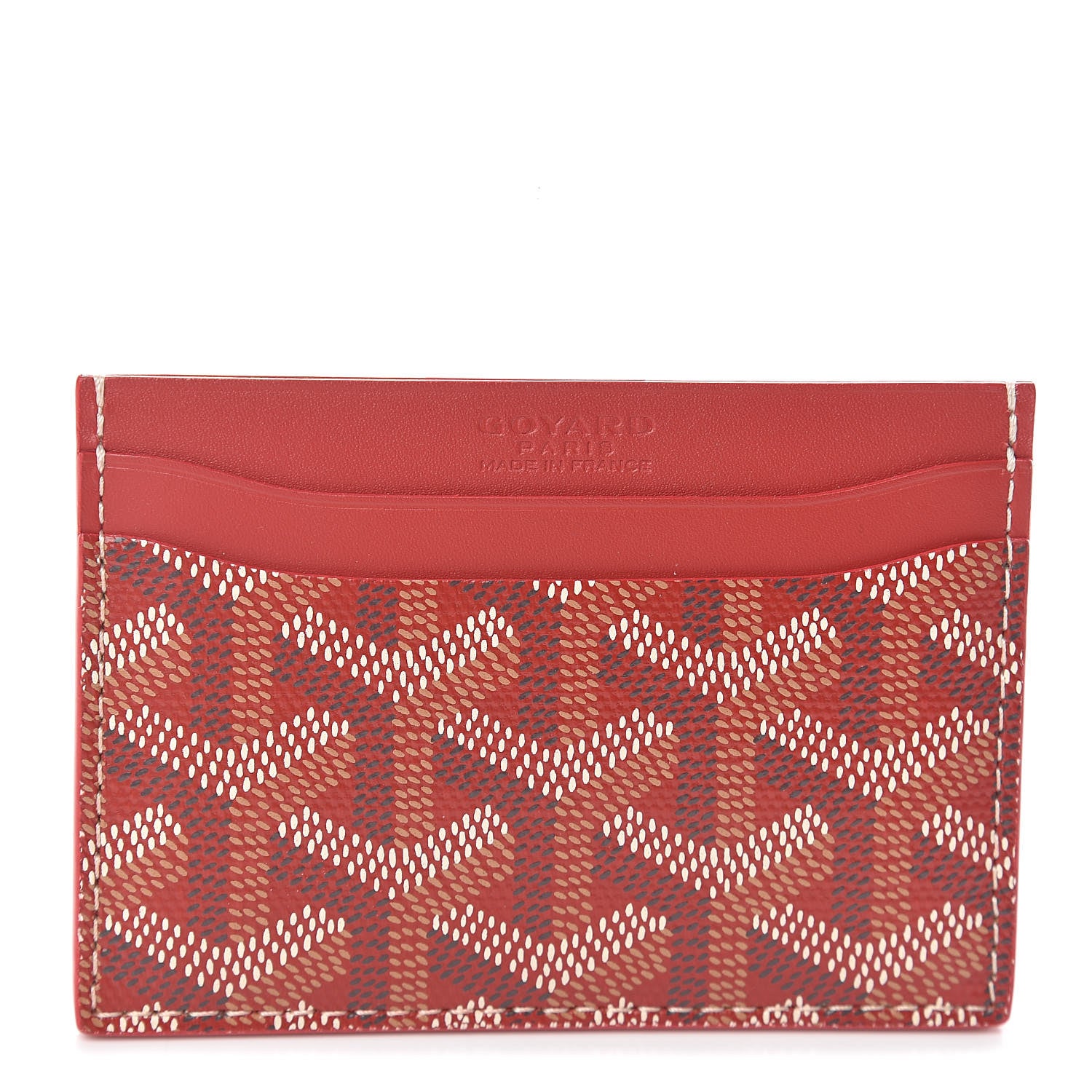 Goyard Goyardine Saint Sulpice Card Holder Red 1 of 6