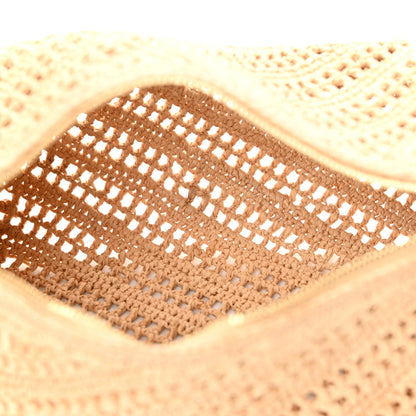 Loewe Raffia Calfskin Paula's Ibiza Bracelet Pouch Natural Tan 5 of 10