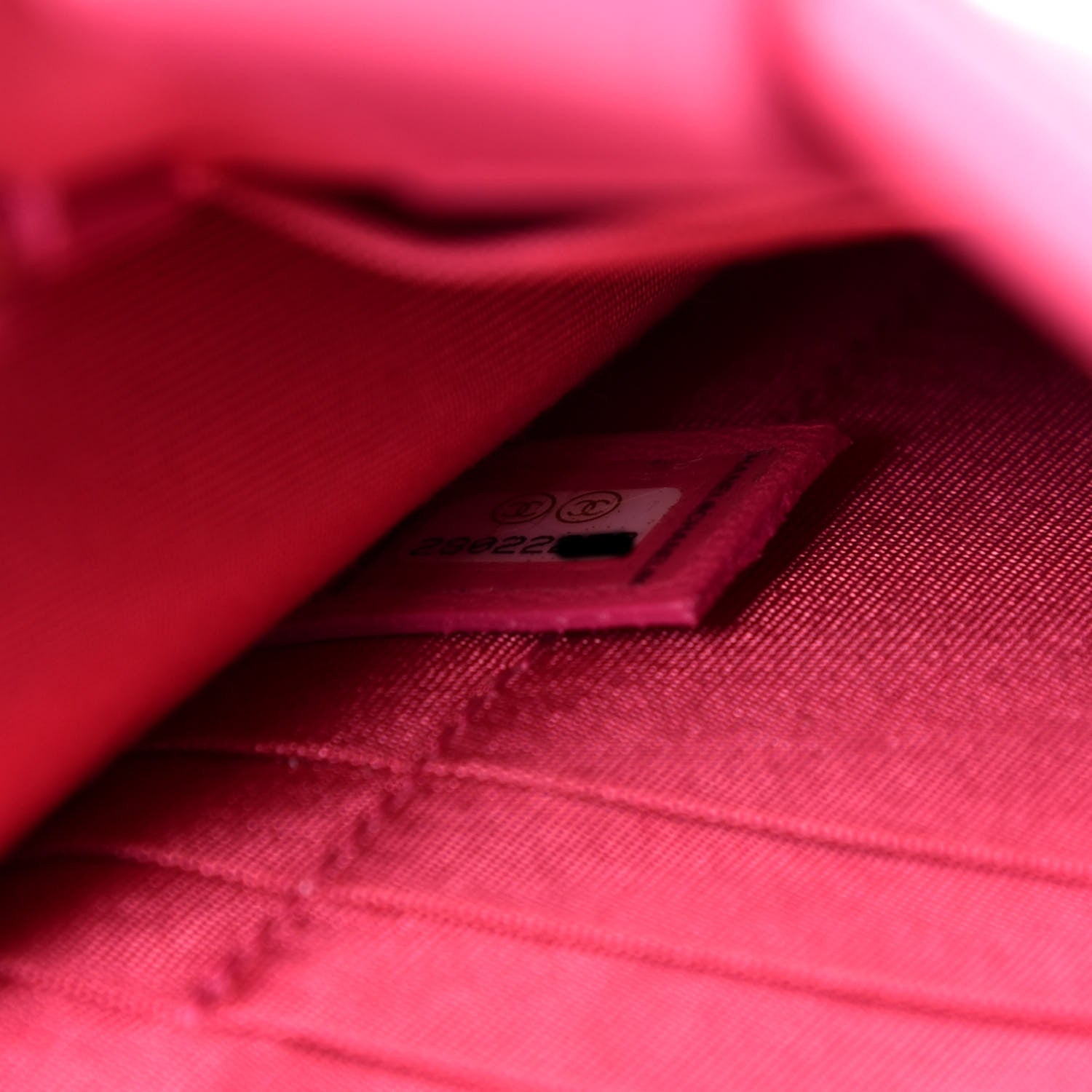 Chanel Tweed PVC Lambskin Clutch With Chain Pink 7 of 9