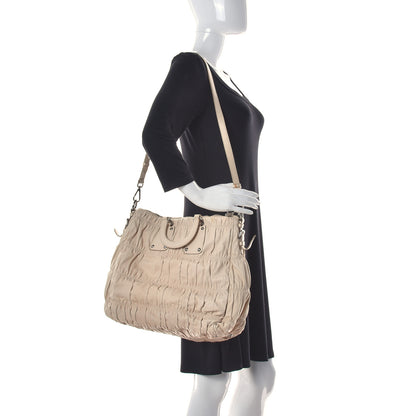 Prada Nappa Gaufre Tote Cera 2 of 9