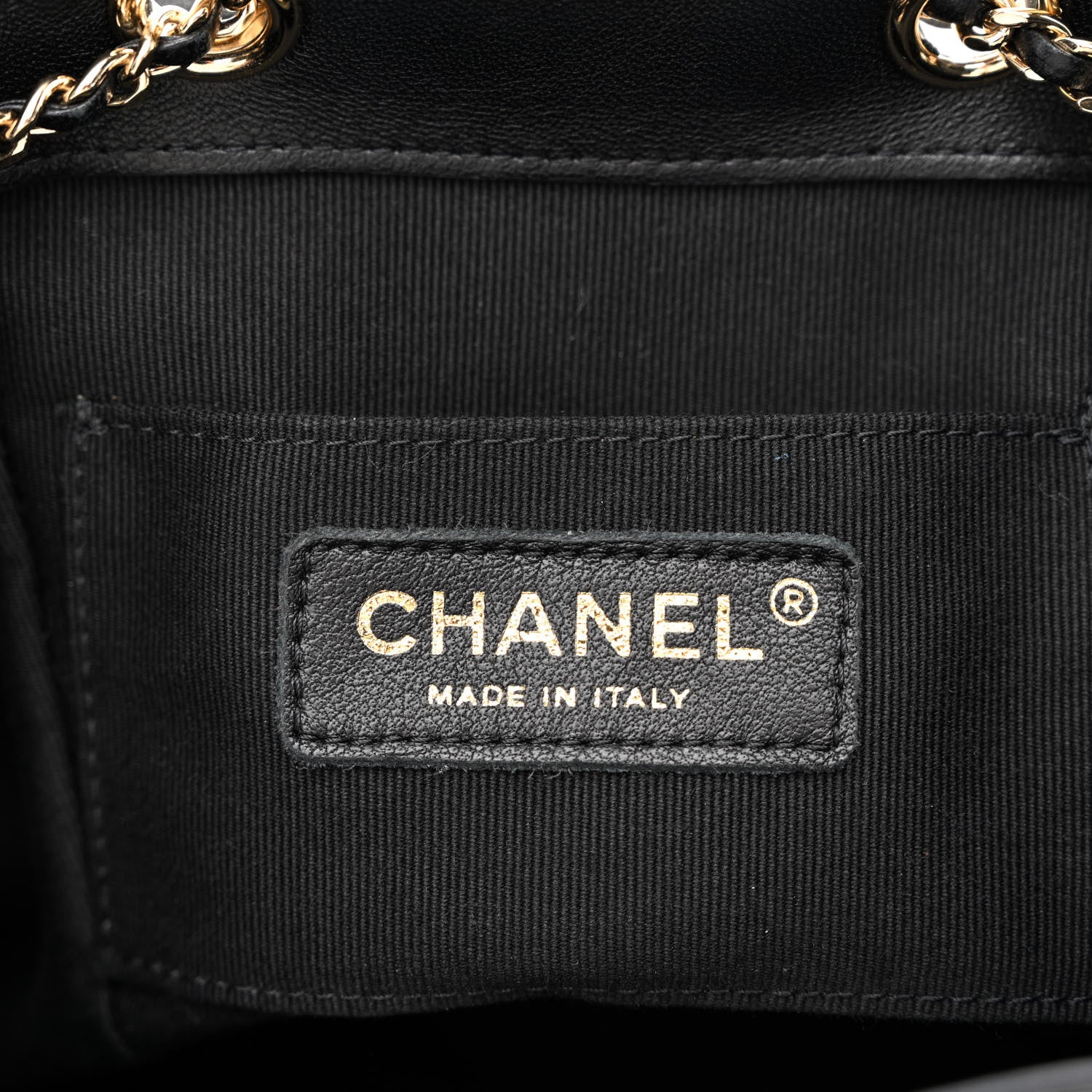 Chanel Lambskin Quilted Small Duma Drawstring Backpack Black 6 of 10