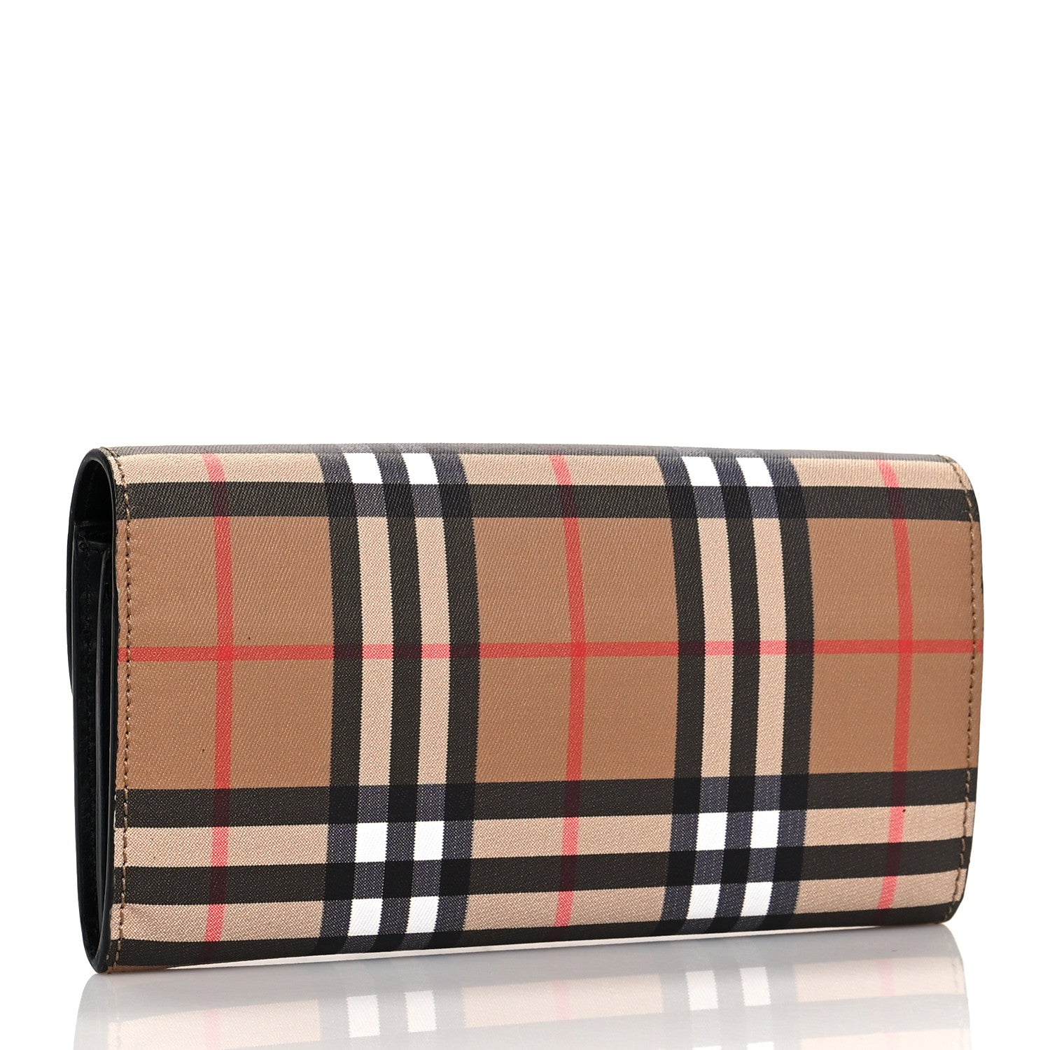 Burberry Vintage Check Henley Wallet On Chain Black 3 of 6