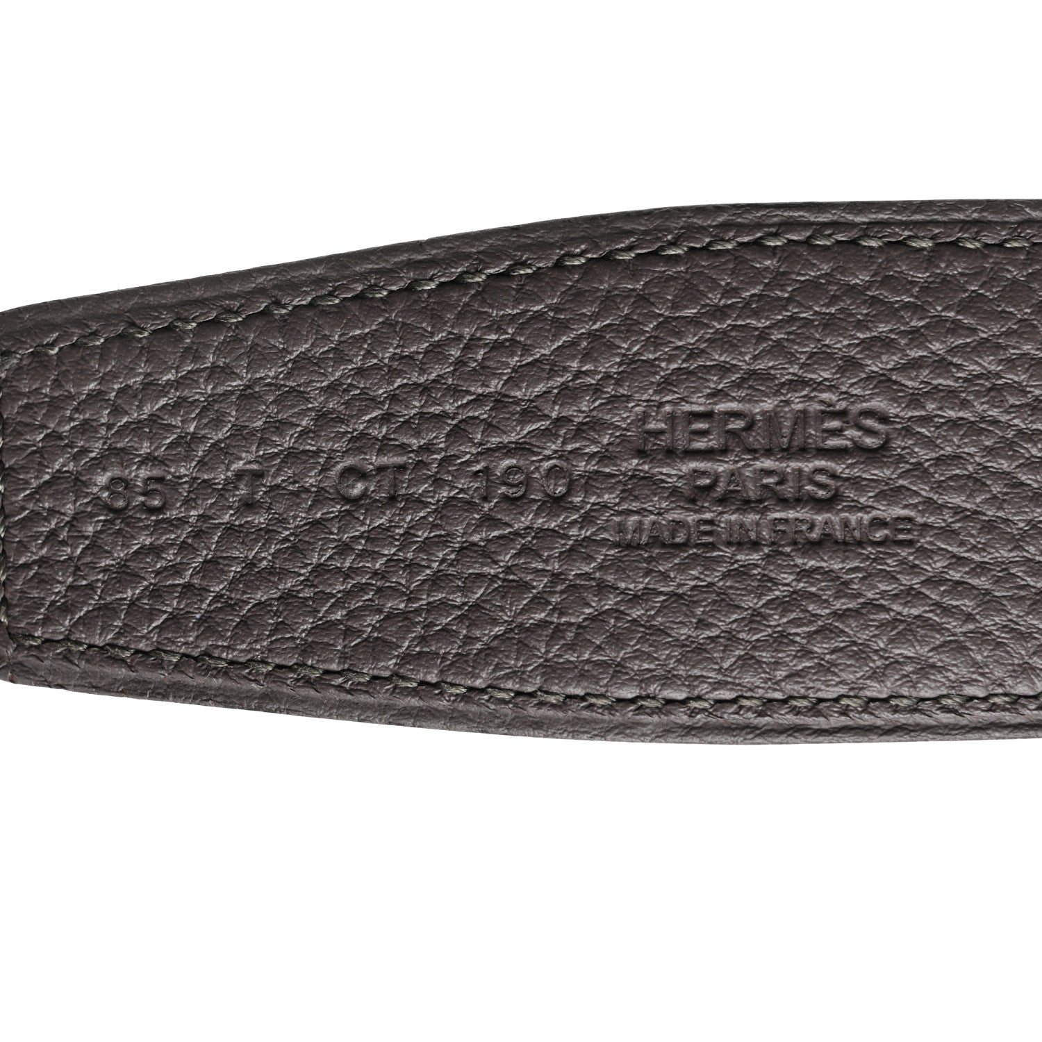 Hermes Box Togo 32mm Chaine D'Ancre Belt 85 34 Black Etain 3 of 6
