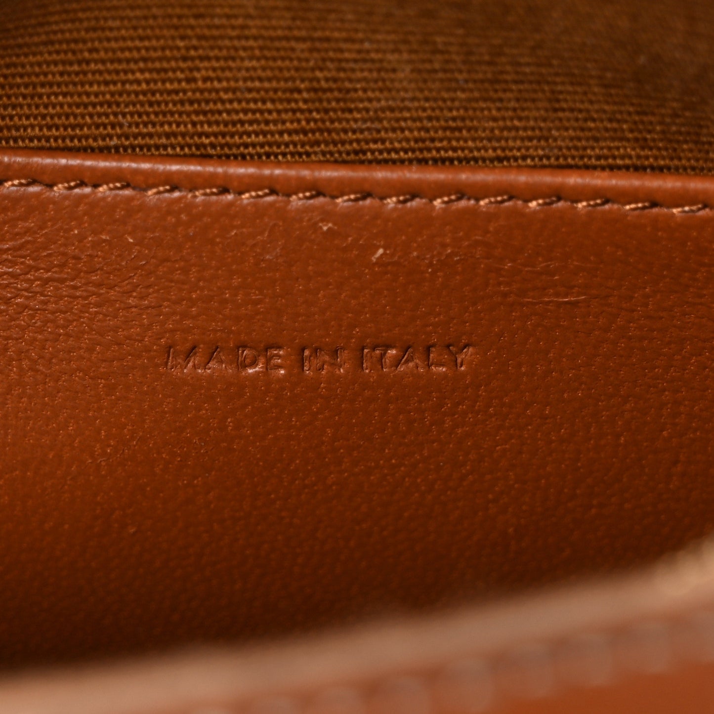 Lambskin Triomphe Canvas Round Purse On Strap Black Tan