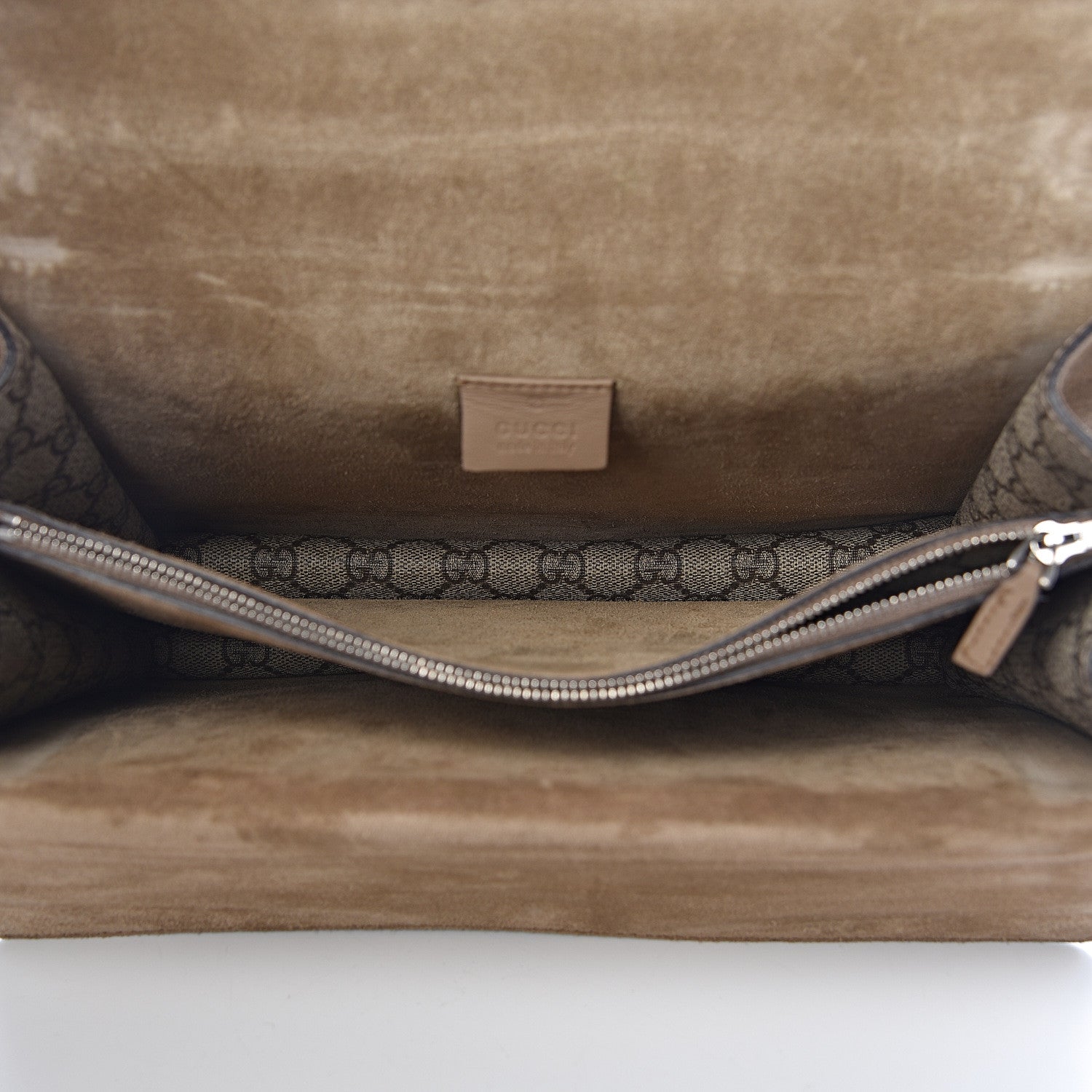 Gucci GG Supreme Monogram Medium Dionysus Shoulder Bag Taupe 5 of 11