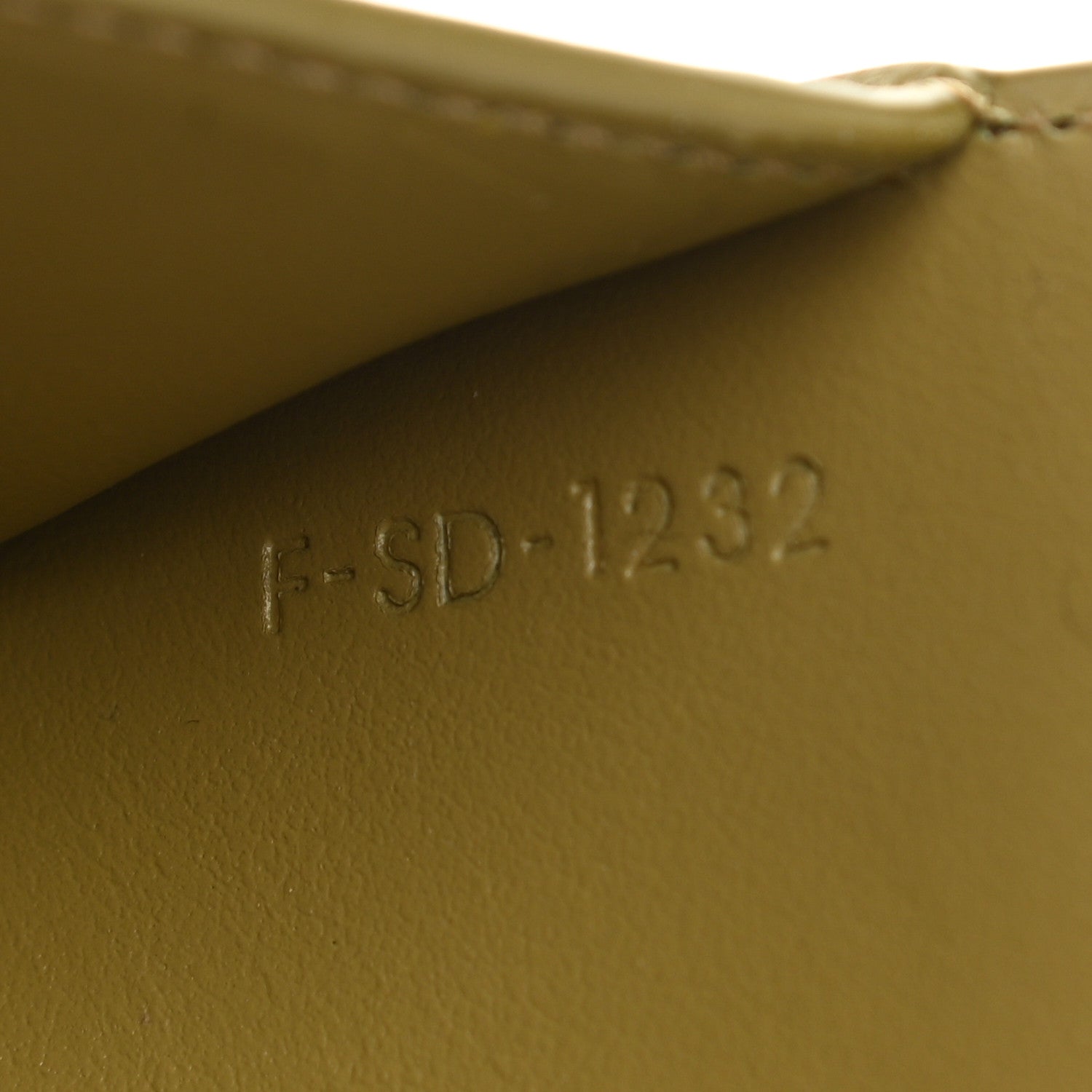 Celine Shiny Calfskin Small Triomphe Wallet Olive 8 of 8