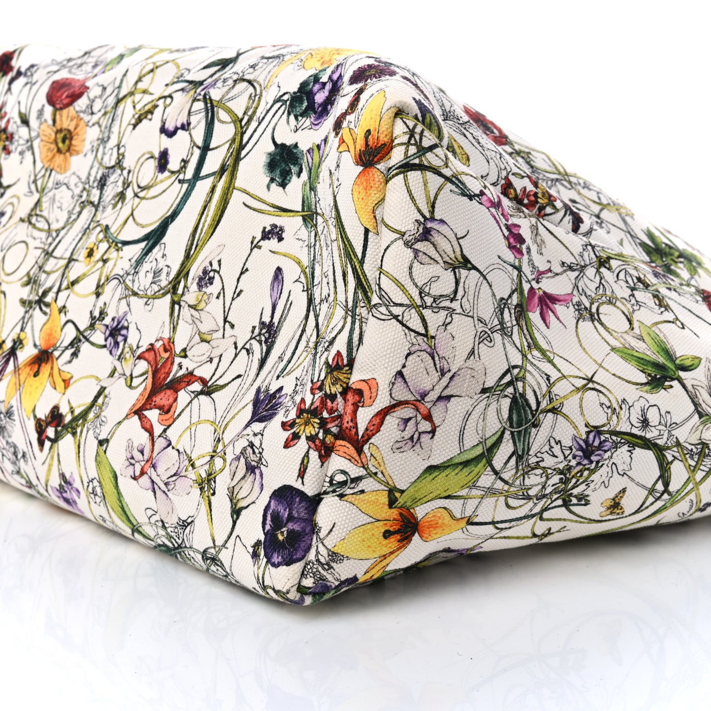 Canvas Flora Infinity Large Tote White