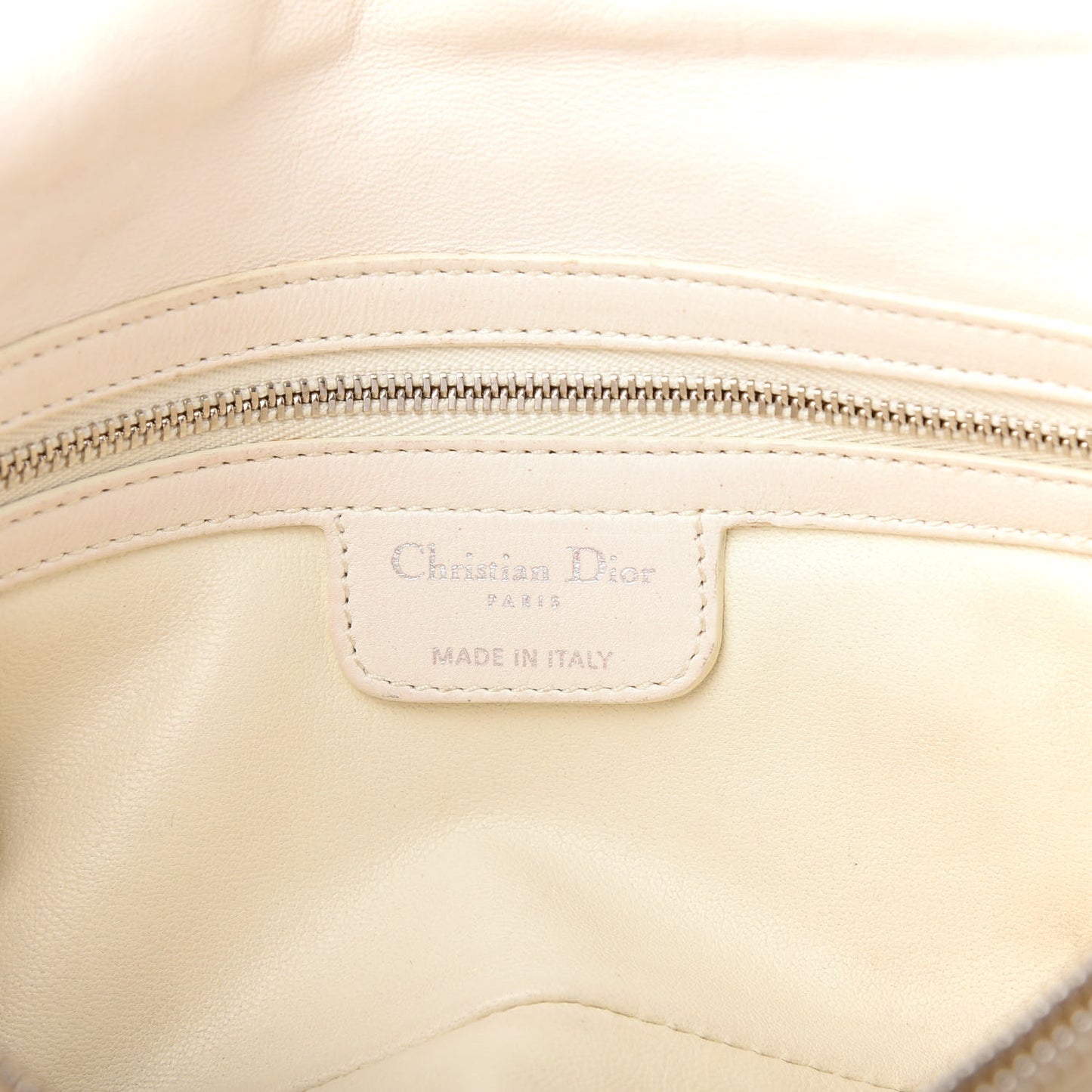 Lambskin Cannage Small Rendezvous Flap White