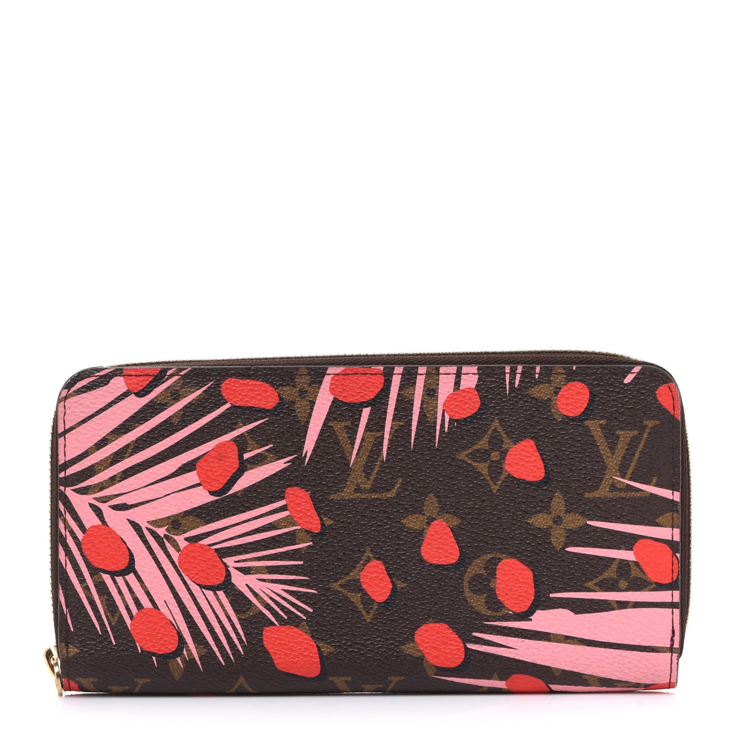 Monogram Jungle Dots Zippy Wallet Sugar Pink Poppy