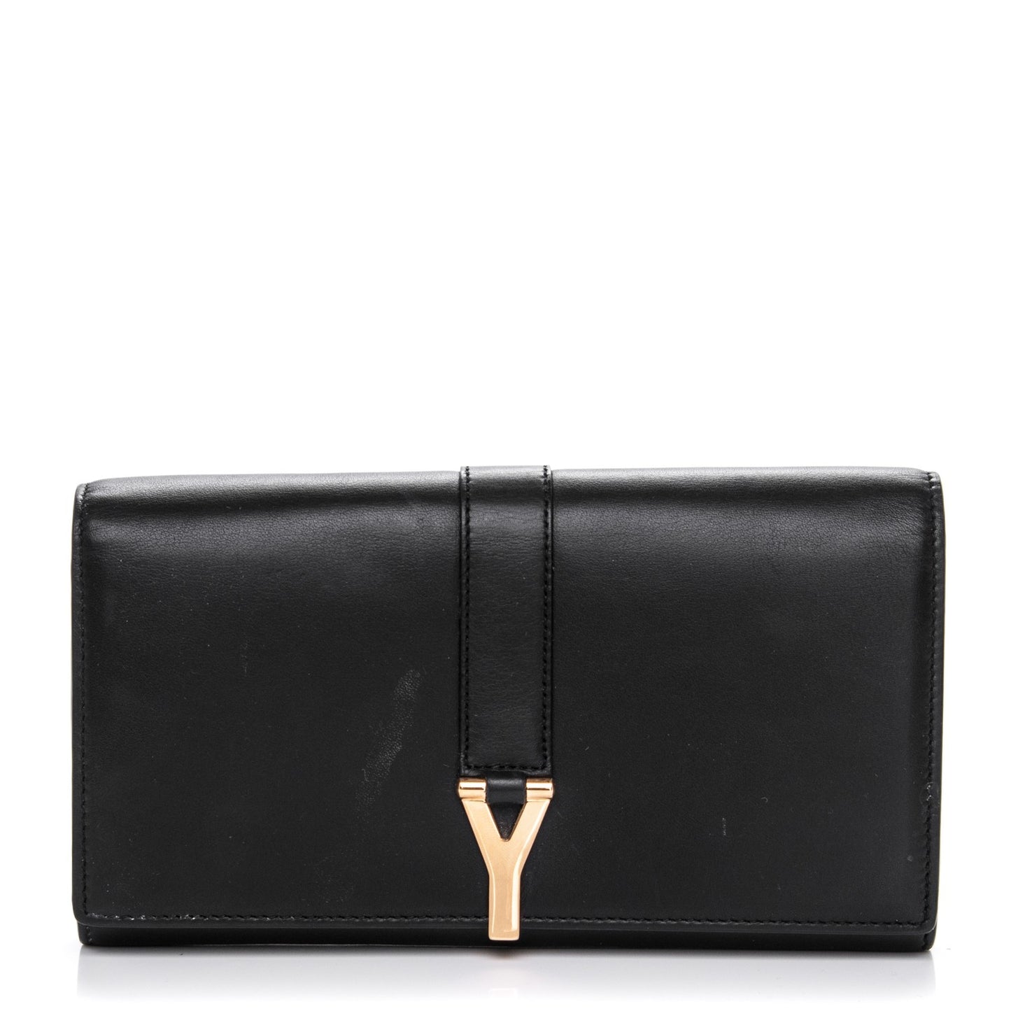Calfskin Classic Y Ligne Wallet Black