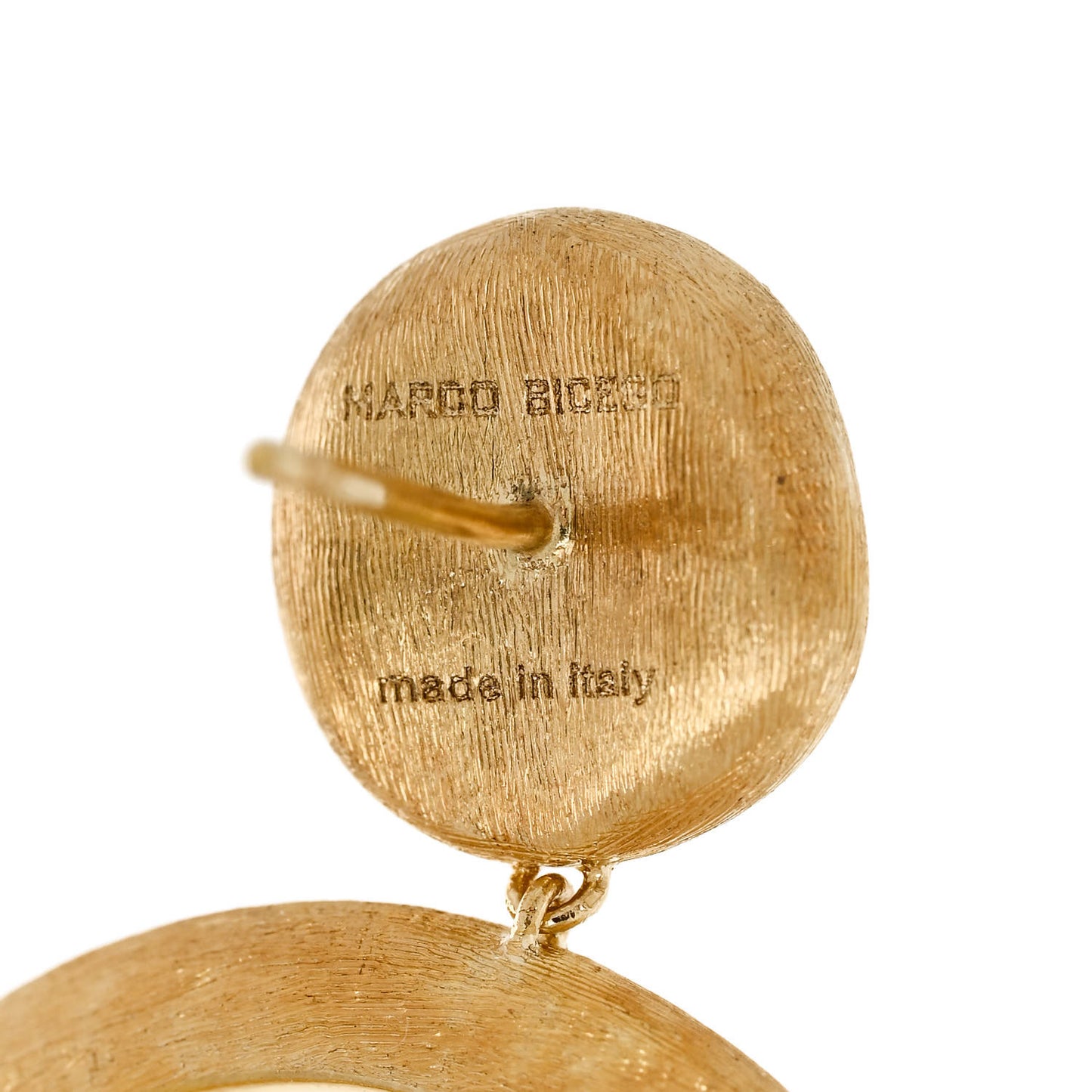 18K Yellow Gold Jaipur Circle Drop Earrings