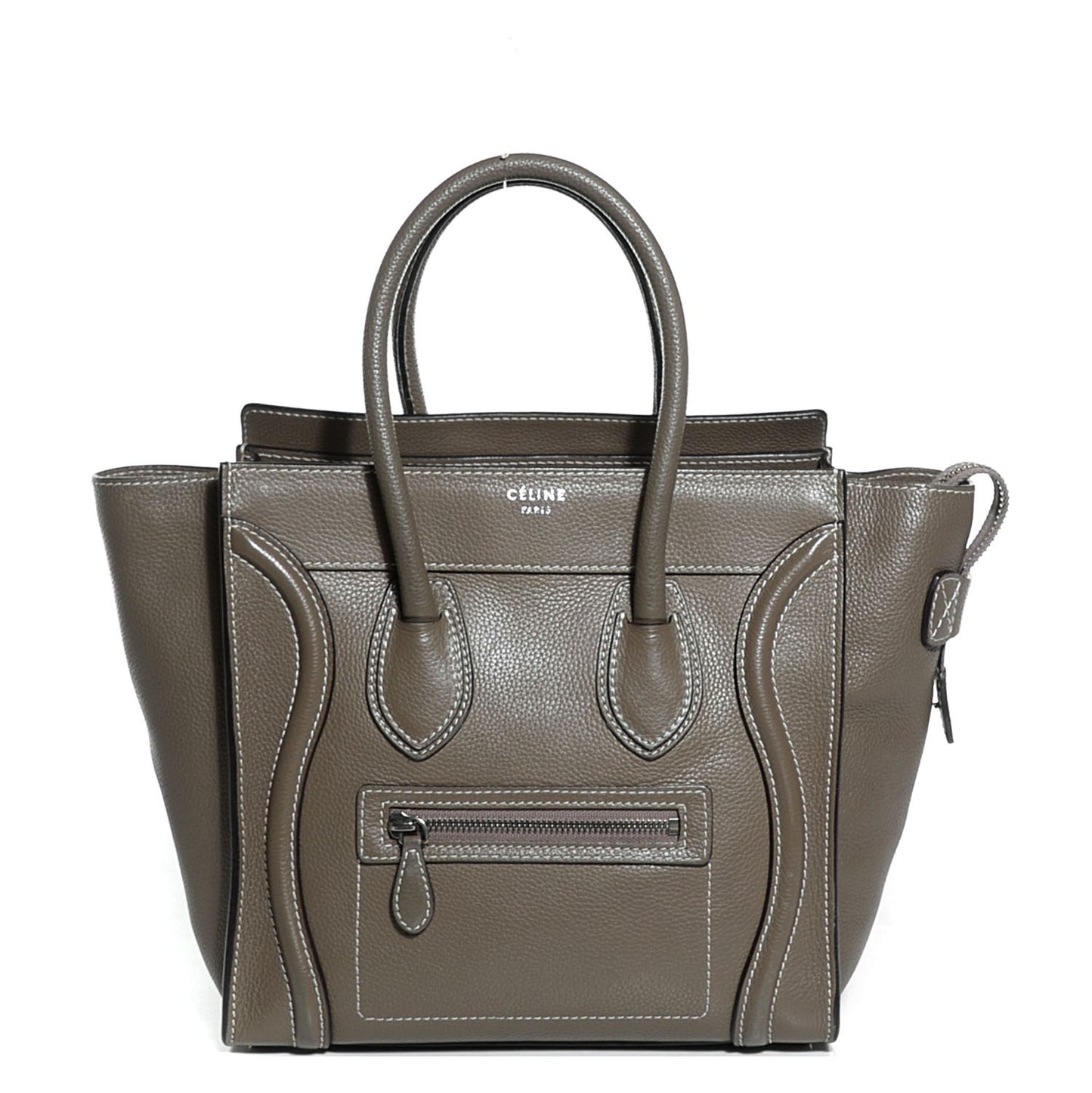 Drummed Calfskin Micro Luggage Souris