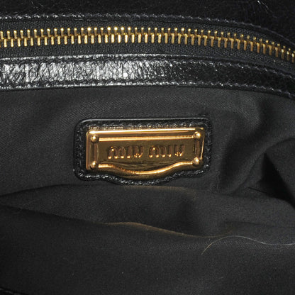 Miu Miu Oversized Sequined Clutch Black 6 of 8