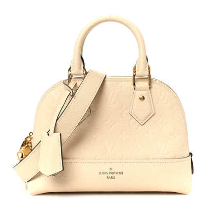 Louis Vuitton Monogram Empreinte Alma BB Hazelnut Couture Creme 1 of 10