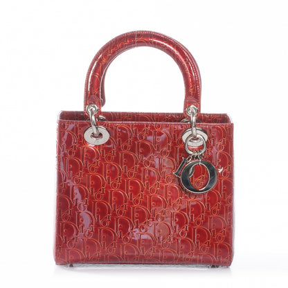 Christian Dior Patent Ultimate Medium Lady Dior Red 1 of 8